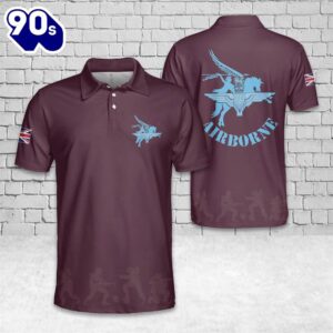 1st Airborne Division British Airborne Forces Pegasus Polo Shirt – Veteran Polo Shirt