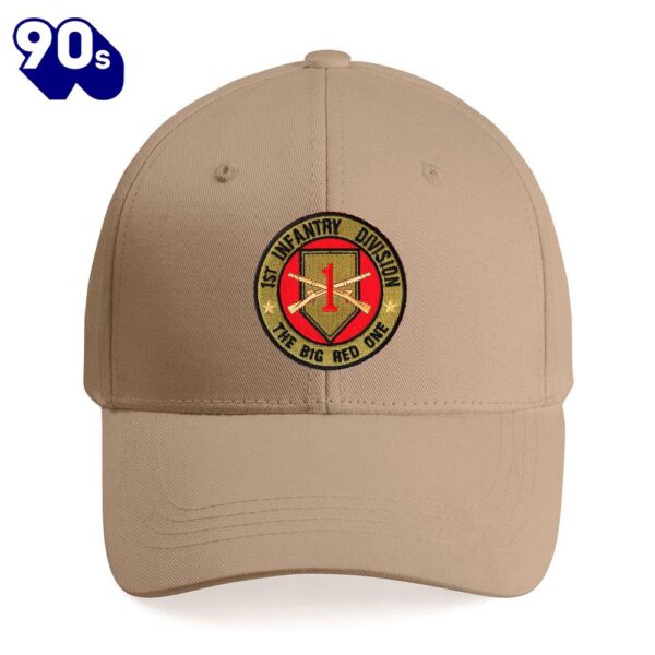 1ST ARMY INFANTRY DIVISION The Big Red One Embroidered Cap  Gift For Veteran Day