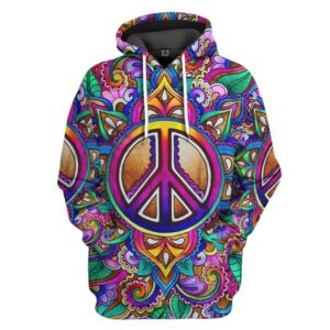 3d Hippie Custom Tshirt Hoodie…