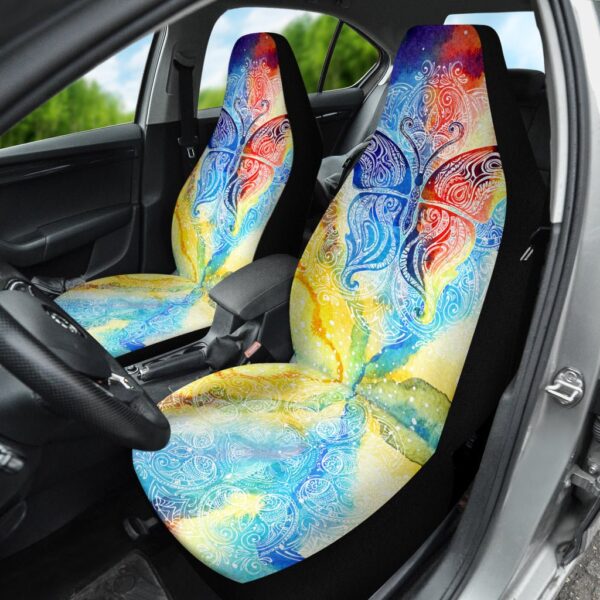 Abstract Butterfly Hippie Car Seat Covers