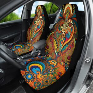 Abstract Psychedelic Hippie Seat Covers