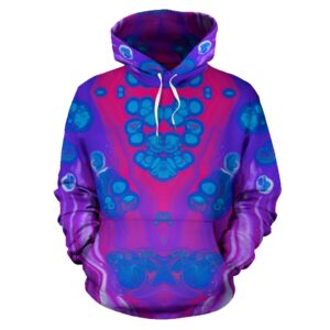 Acid Art Hoodie Hippie 3D…