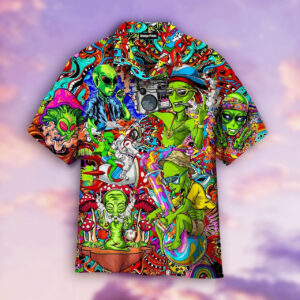 Alien Hippie Hawaiian Shirt