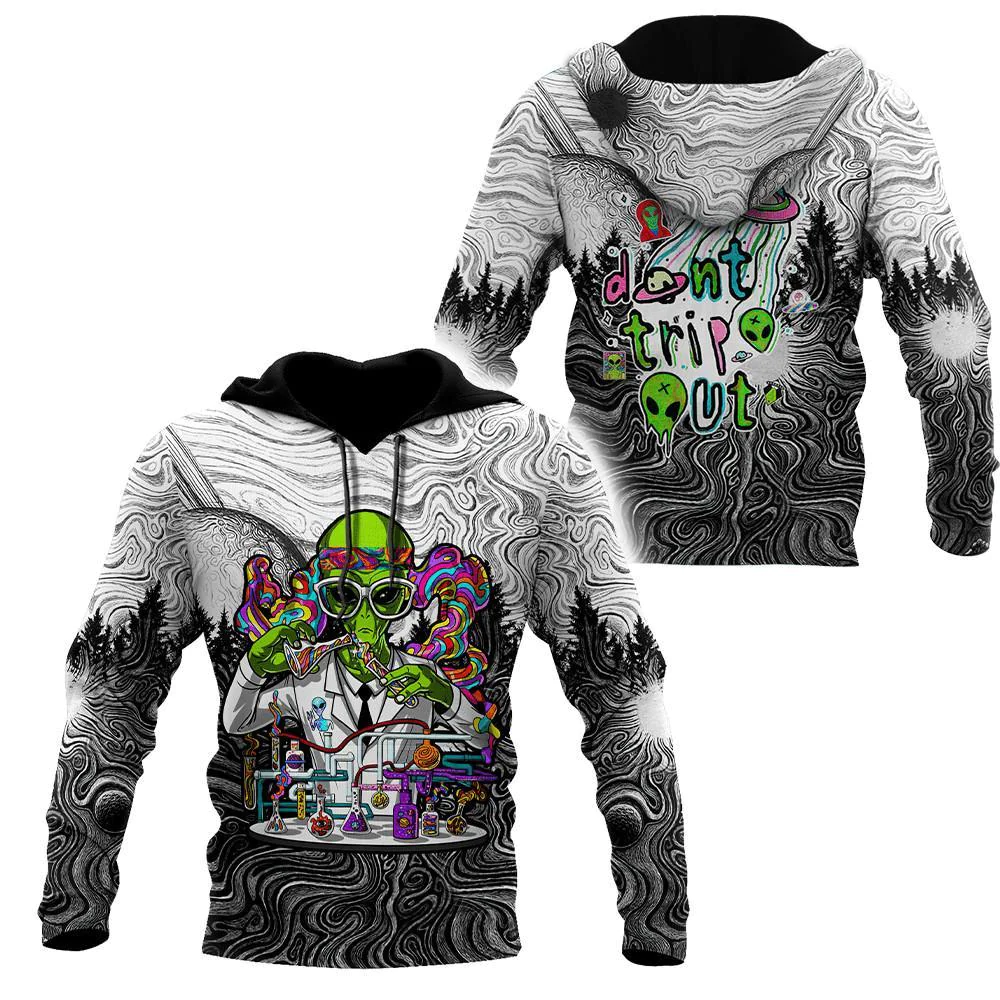 Alien Hippie Trip Unisex Hoodie…