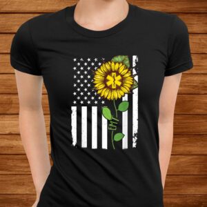 American Flag Emt Sunflower Hippie Tshirt Emt Shirt 2