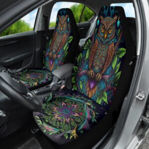 Art Owl Mandala Seat Cover