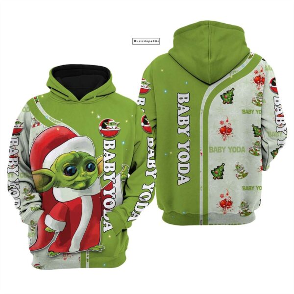 Baby Yoda Christmas Disney Unisex Hoodie  Movie 3D Hoodie