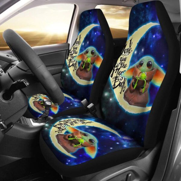 Baby Yoda Cute Art Car Seat Covers Cartoon Fans Gift