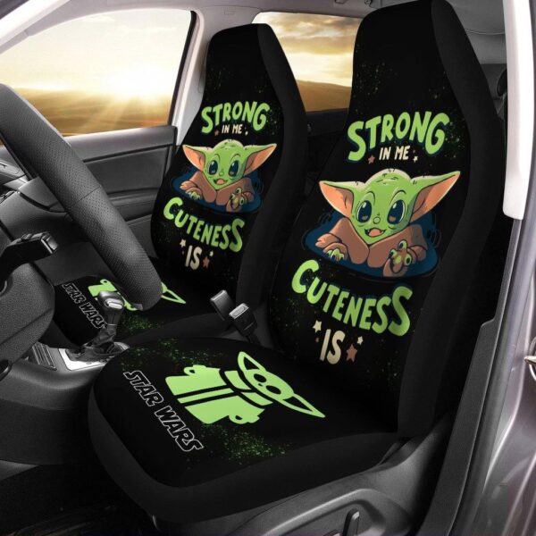 Baby Yoda Cute The Mandalorian Car Seat Covers