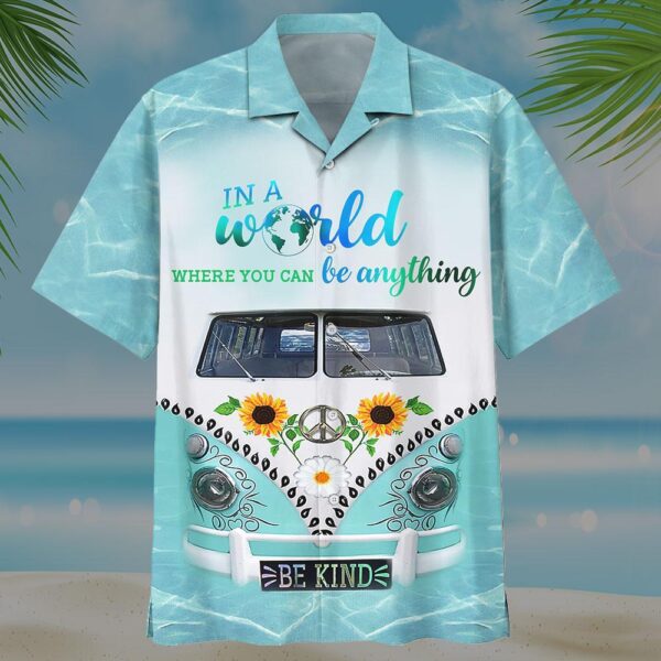 Be Kind Hippie Colorful Hawaiian Shirt