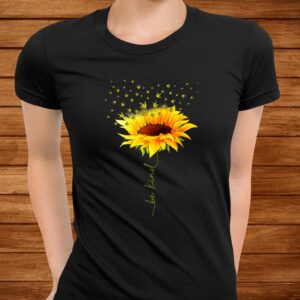 Be Kind Hippie Sunflower I Love You Deaf Asl Sign Language Shirt 2