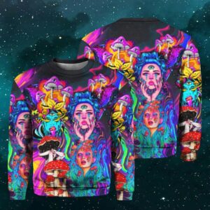 Beauty Psychic Hippies Mushroom All Over Print For Men And Women 2