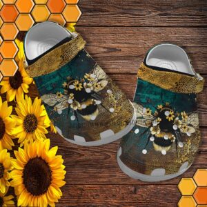 Bee Daisy Boho Twinkle Bee Kind Hippie Daisy Sunflower Shoes Croc Clogs Gift Daughter