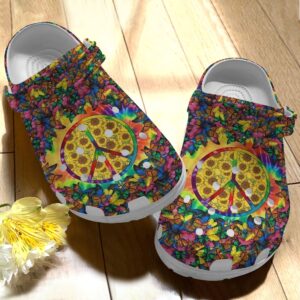 Butterfly Hippie Sunflower Shoes Crocbland Clog Gifts For Niece Daughter