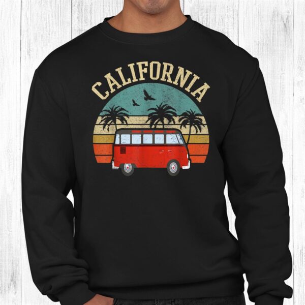 California Hippie Van Outfit Surf Ca Tee Vintage Surfer Shirt