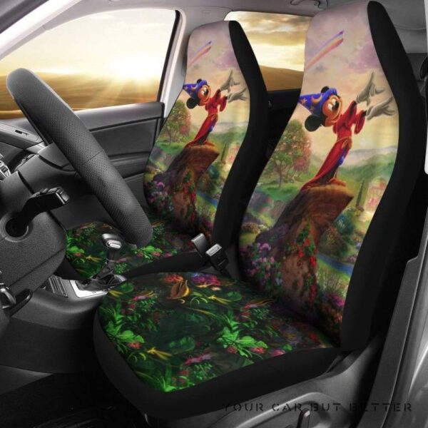 Disney Mickey In Wood Car Seat Covers