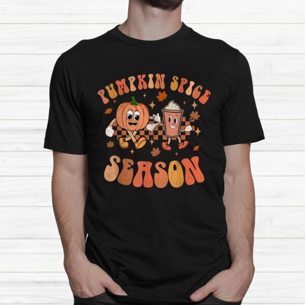 Groovy Halloween Pumpkin Season Spice Fall Autumm Hippie Shirt