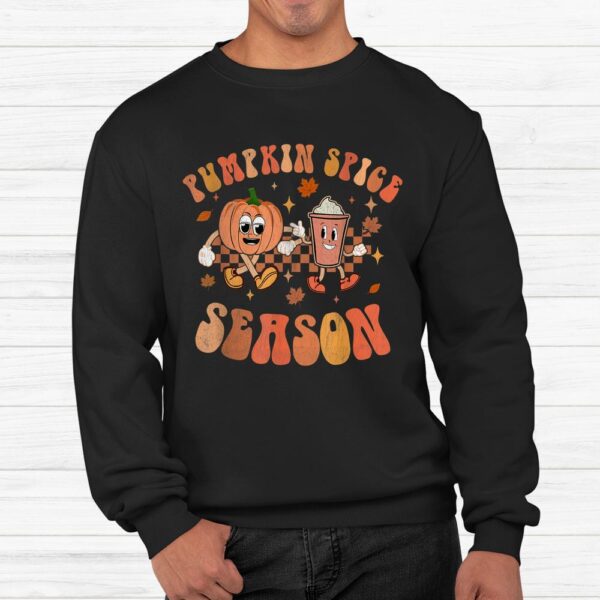 Groovy Halloween Pumpkin Season Spice Fall Autumm Hippie Shirt