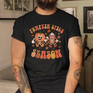 Groovy Halloween Pumpkin Season Spice Fall Autumm Hippie Shirt 3