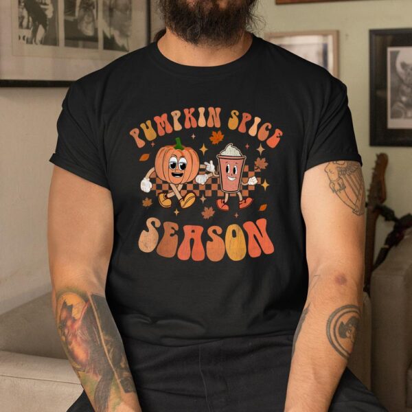 Groovy Halloween Pumpkin Season Spice Fall Autumm Hippie Shirt