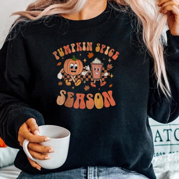 Groovy Halloween Pumpkin Season Spice Fall Autumm Hippie Shirt