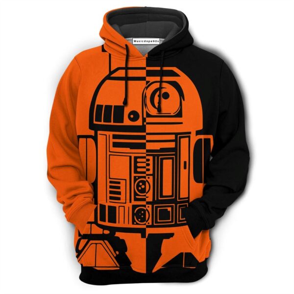 Halloween Star Wars R2 Movie 3D Hoodie