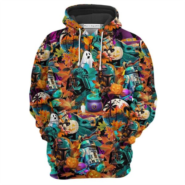 Halloween Star Wars Special Synthwave  Movie 3D Hoodie