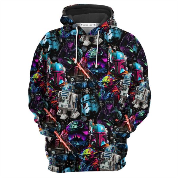 Halloween Star Wars Spooky Vibes  Movie 3D Hoodie