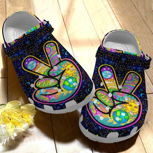 Hippie Crocs Classic Clog Hippie Lover 90 Shoes