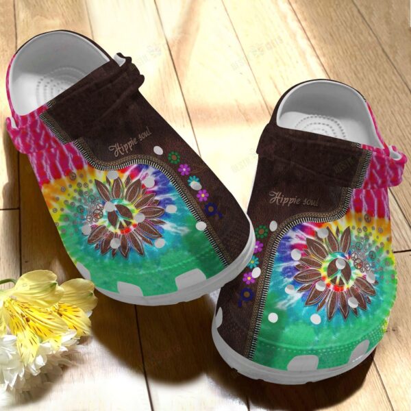 Hippie Crocs Classic Clog Whitesole Hippie Soul 2 Shoes