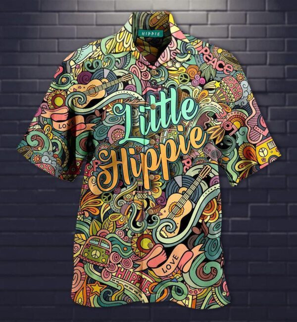 Hippie Doodles Colorful Hawaiian Shirt