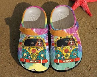 Hippie Girl Car Crocs Crocband Clog Clog Comfortable For Mens And Womens Classic Clog Water Shoes Comfortable