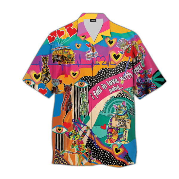Hippie Love Colorful Hawaiian Shirt