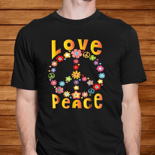 Hippie Love Peace Freedom Shirt 60s 70s Tie Dye Shirt
