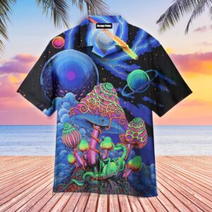 Hippie Night Mushroom Hawaiian Shirt