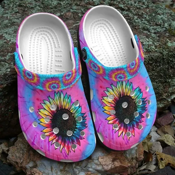 Hippie Personalize Clog Custom Crocs Fashionstyle Comfortable For Women Men Kid Print 3D Hippie Girl