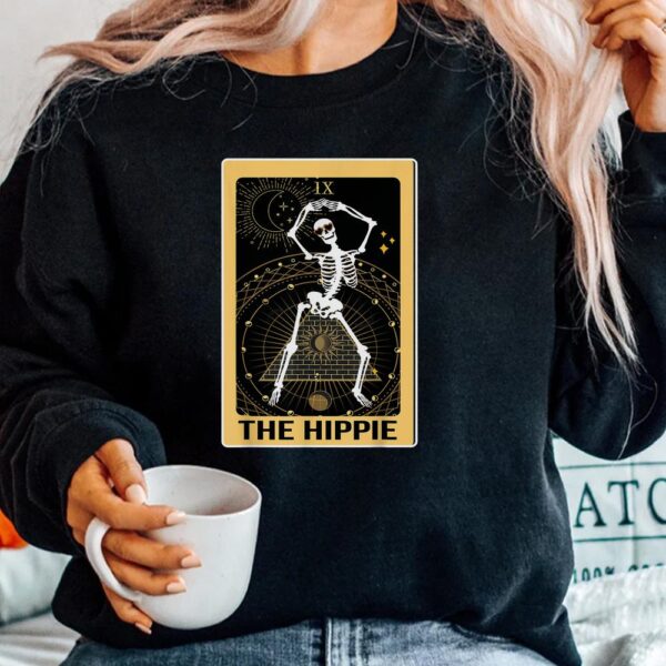Hippie Tarot Card Crescent Moon Astrology Shirt
