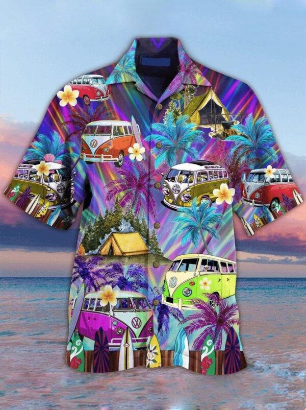 Hippie Van Bus Hawaiian Shirt