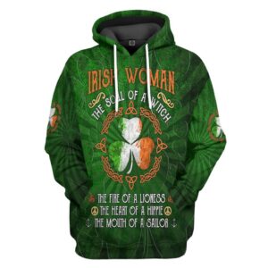 Irish St Patrick Day Irish Woman Tshirt Hoodie Apparel