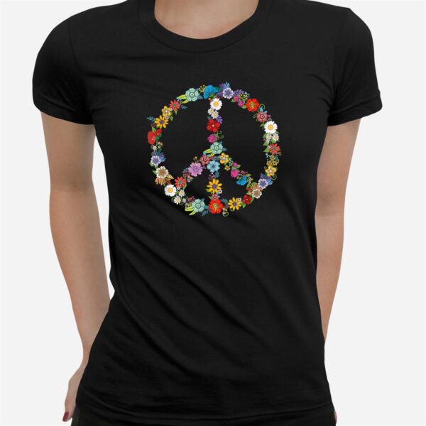 Love And Peace Flower Hippie Lover Beautiful Cute Funny Giftt Shirt