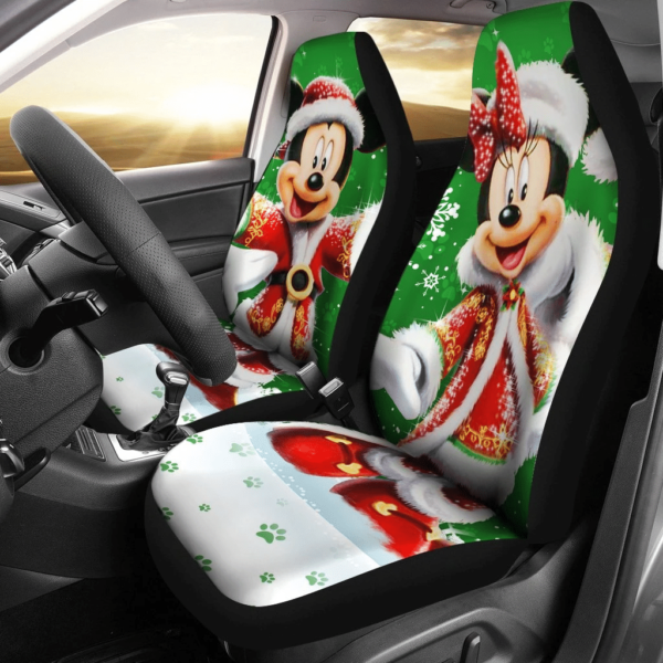 Mickey & Minnie Christmas Car Set Covers