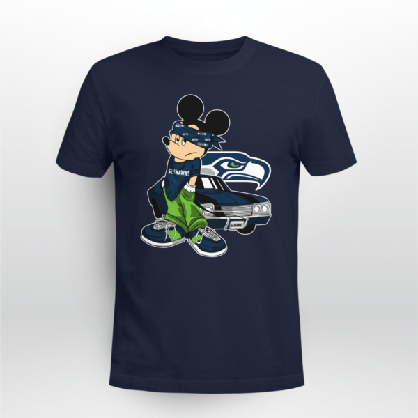 Mickey Mouse Seattle Seahawks Super Cool T-shirt