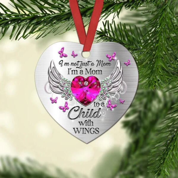 Mom To A Child With Wings Jewelry Ceramic Ornament