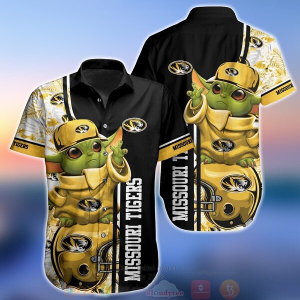 NCAA Missouri Tigers Baby Yoda Hawaiian Shirt