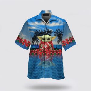 NCAA Nebraska Cornhuskers Baby Yoda New Design Hawaiian Shirt