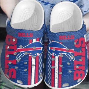 NFL Buffalo Bills Football Crocs Comfortable Crocband Clogs Shoes For Men Women