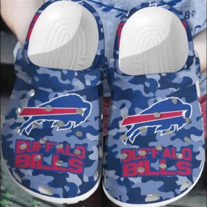 NFL Buffalo Bills Football Crocs Comfortable Crocband Shoes Clogs For Men Women