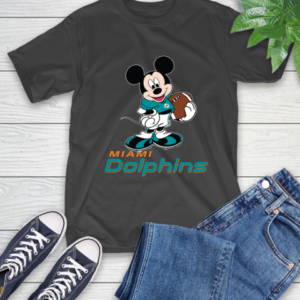 NFL Football Miami Dolphins Cheerful Mickey Mouse Shirt