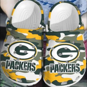 NFL Green Bay Packers Football Clogs Crocs Shoes Crocband Comfortable For Men Women