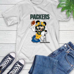NFL Green Bay Packers Mickey Mouse Disney Super Bowl Football T Shirt